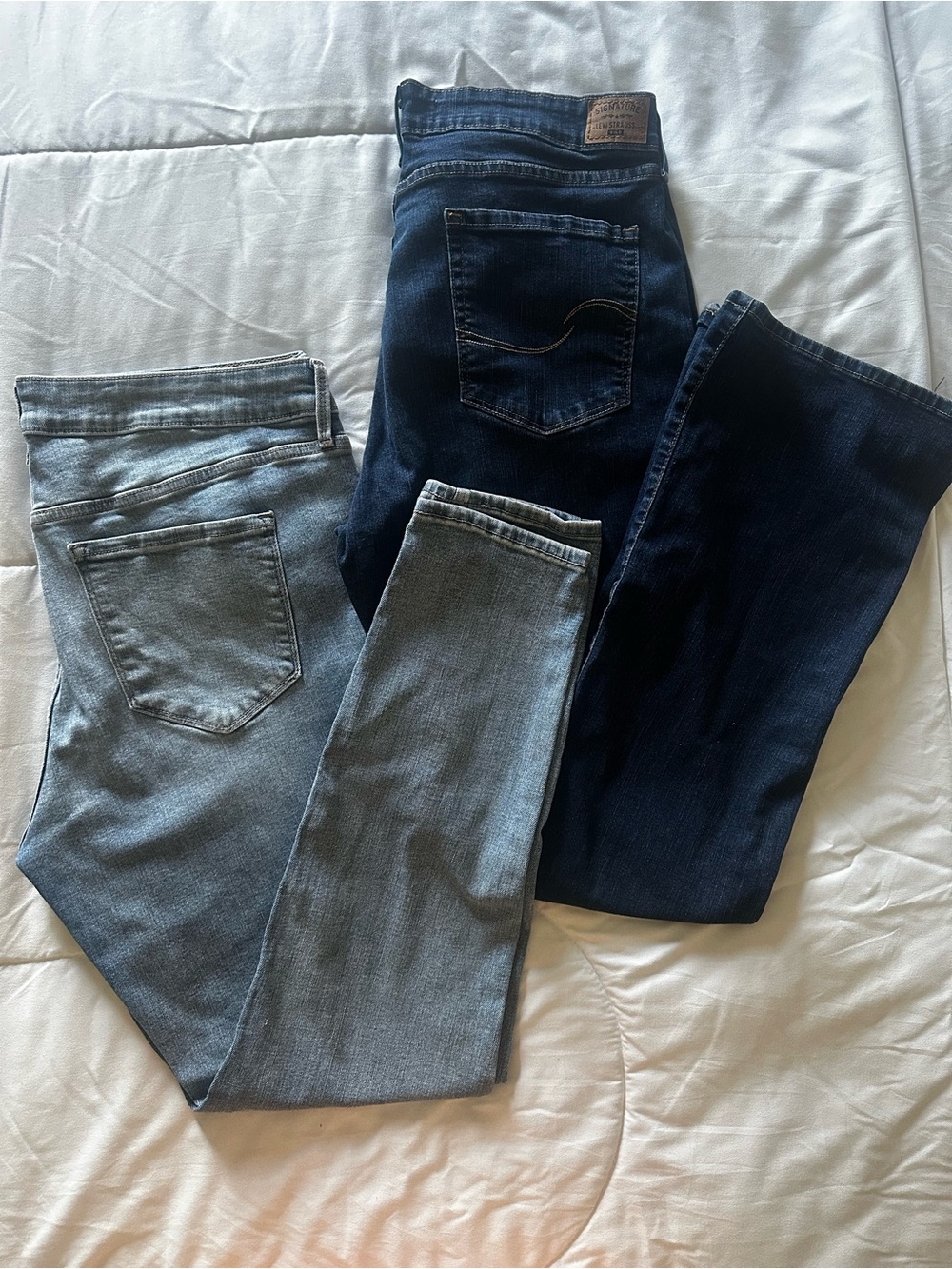Women’s Jeans Size 18L — Dark Indigo & Light Wash